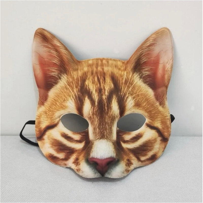 橘色可愛貓口罩面罩（SHEIN購入）