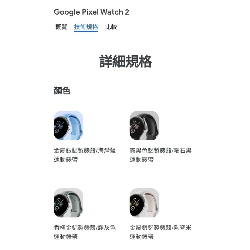 Google Pixel watch 2 （預售商品詳見描述）