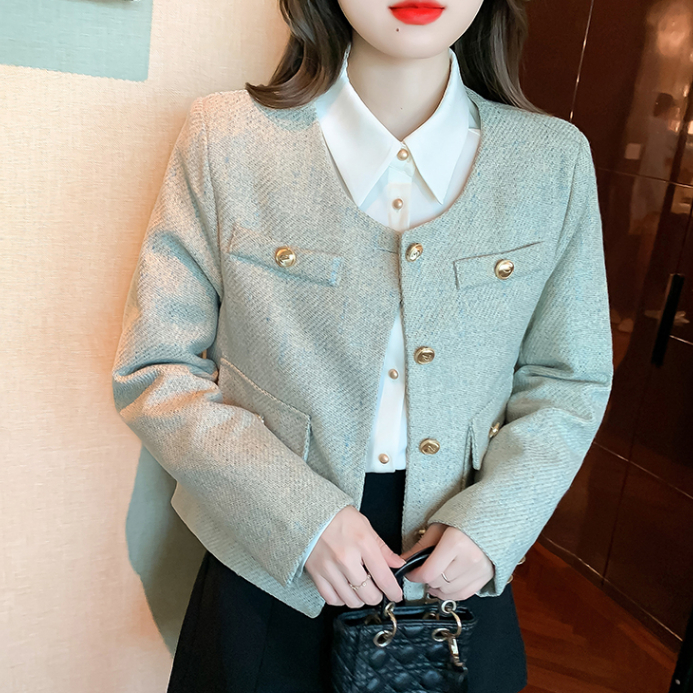 雅麗安娜 上衣 夾克  短外套S-XL小香風外套韓系春秋季名媛短款上衣T522-1209.