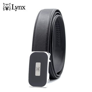 【Lynx】時尚紳士十字壓紋牛皮自動扣皮帶 LY11-8363