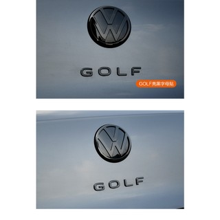 Golf8 黑化 黑色 車標 後標 英文字母貼 230/280/GTI/R/Variant