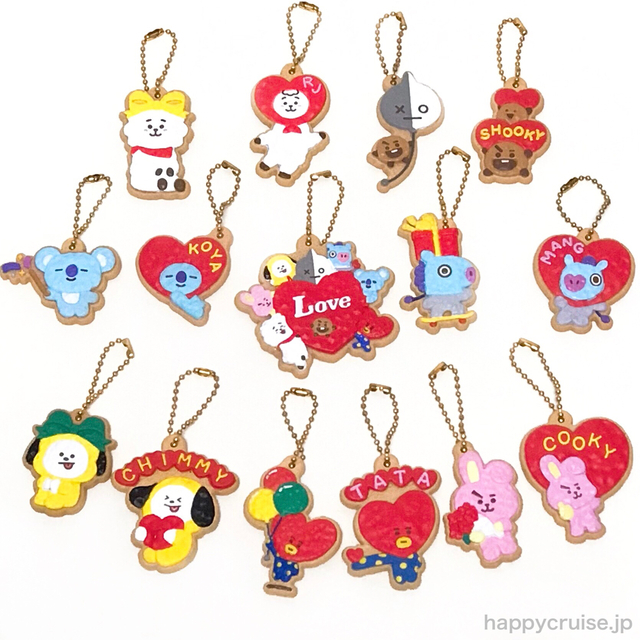 <11/28現貨>BT21角色餅乾造型吊飾 (全15入) 盒玩 食玩 公仔 扭蛋 BANDAI