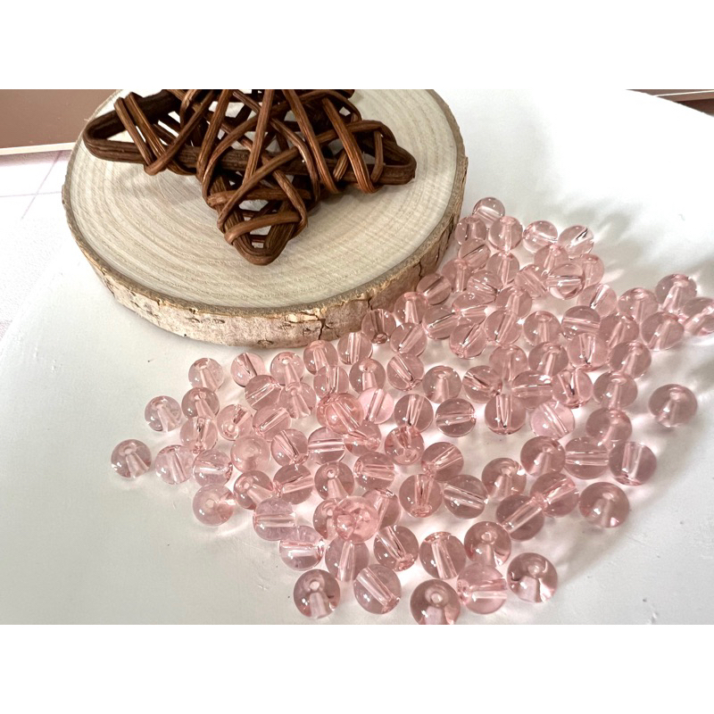 🧸現貨🧸6mm玻璃散珠 手鏈串珠 DIY材料 手工配件 飾品配件