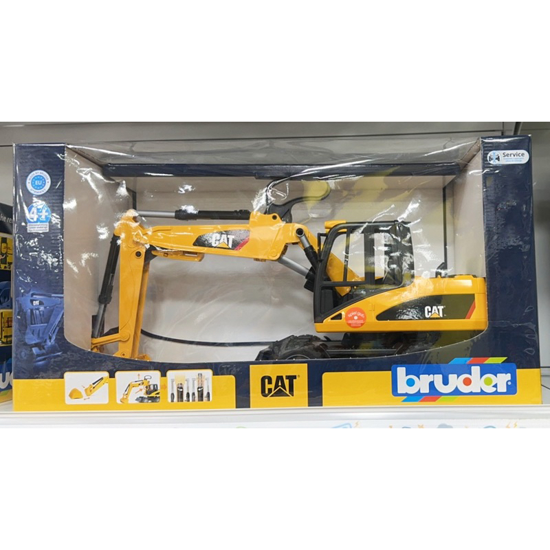 全新 微盒損 RU2445  正版 BRUDER 德國製造 1:16 Cat 挖土機 怪手 工程車 兒童 玩具 工程