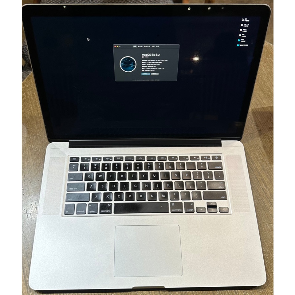 2013 MacBookPro15 Retina/2.3GHz/四核心/i7/16G/500二/手蘋果 筆電 A1398