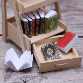 臺灣現貨💜多款微縮書本 超小本的書 縮小版古典書籍 古典書本 迷你娃娃屋古典書 袖珍家居配件 BJD ob11拍攝道具