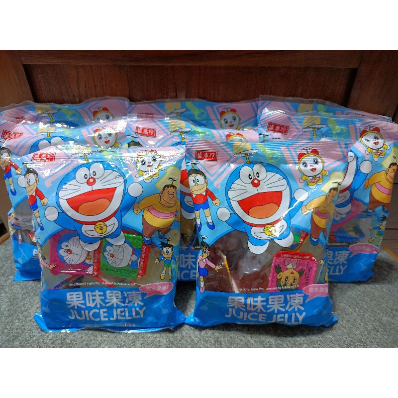 聖誕派對Juice Jelly/盛香珍小叮噹哆啦A夢果味果凍8包合售