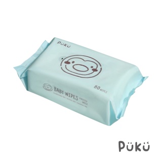 PUKU藍色企鵝 【單入賣場】極淨厚款嬰兒柔濕巾80抽 (6包以上，限宅配)