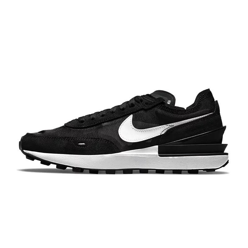 Nike Waffle One Swoosh Black White 黑白 女款 DC2533-001