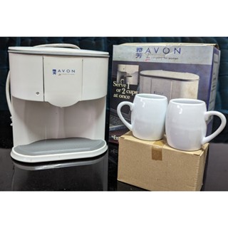 【全新/咖啡機出清】雅芳AVON 舊式咖啡機(含兩個小玻璃杯)