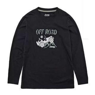 【goose鵝妹莉卡】Jeep 男長袖上衣 黑