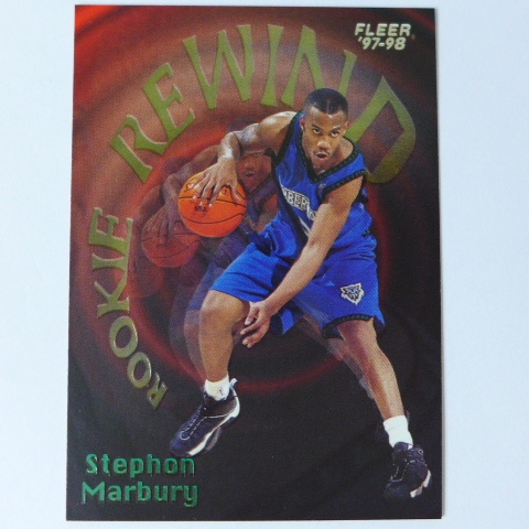 ~Stephon Marbury/馬布瑞~NBA球星/馬大帥.1997年FLEER REWIND特殊卡