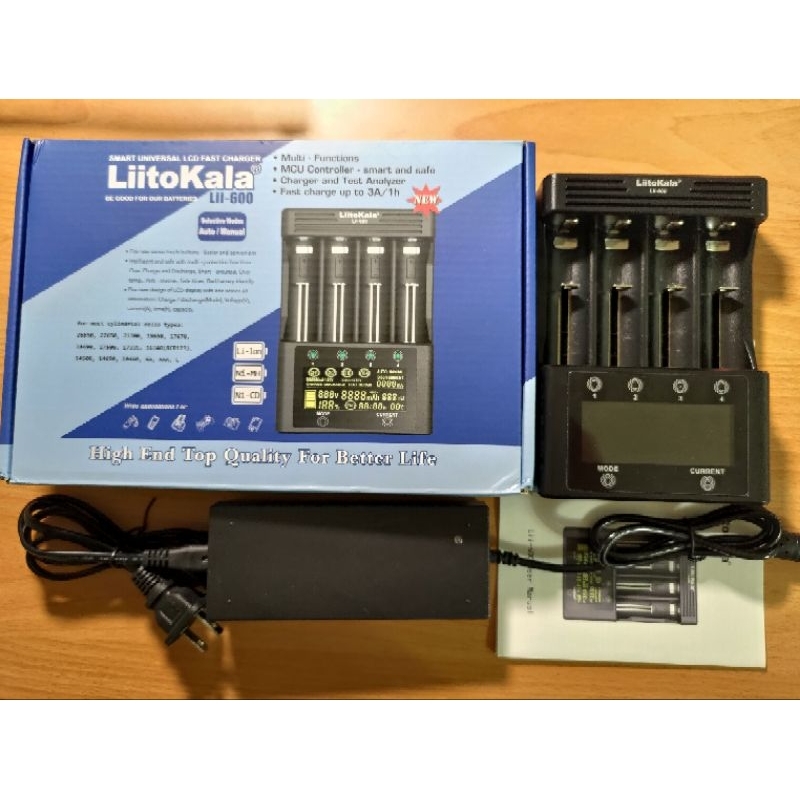 (中古)(二手) LiitoKala Lii-600 18650鋰電池充電器