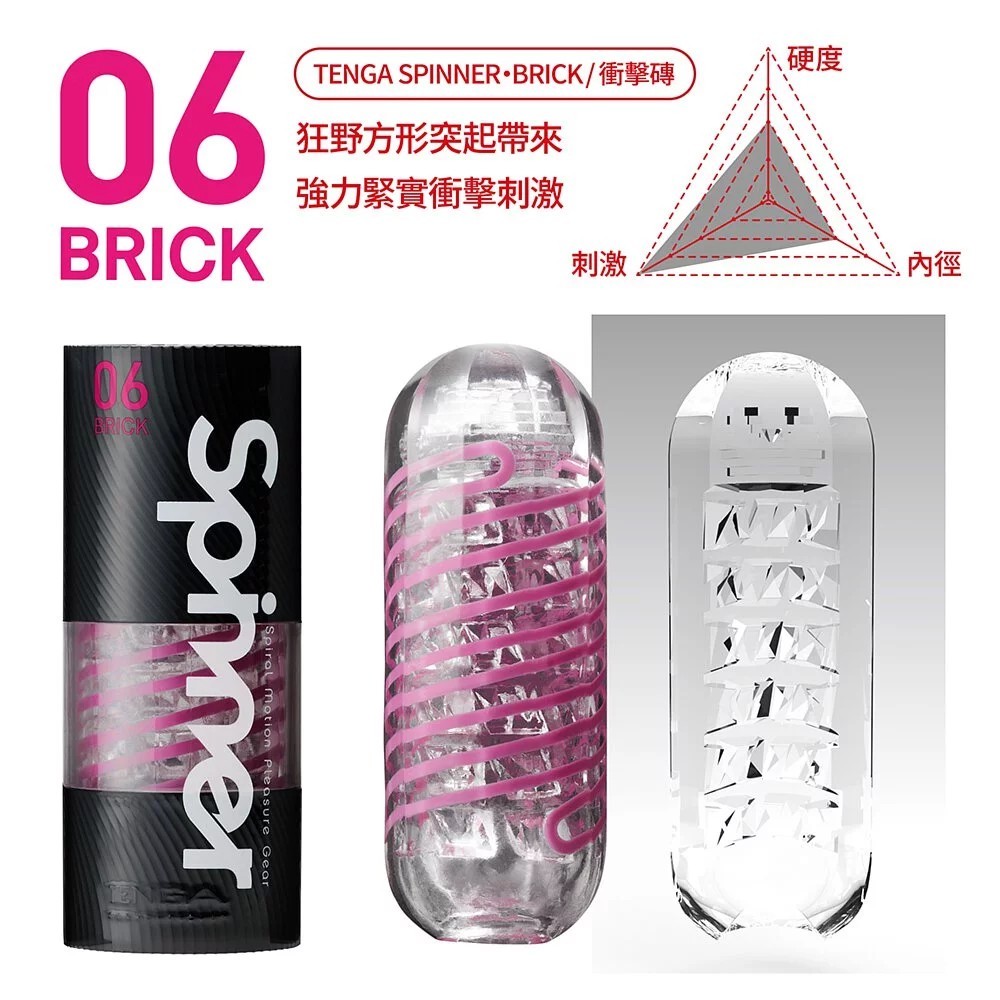 【兩件任選特惠】TENGA SPINNER 迴旋杯 06 BRICK/衝擊磚