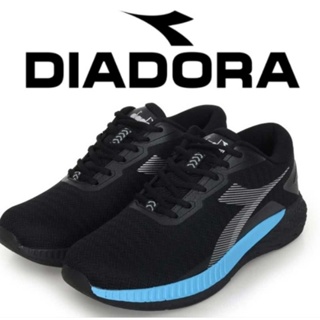 DIADORA 男鞋 輕量透氣 回彈緩震 氣墊乳膠鞋墊 專業避震慢跑鞋-避震 運動 寬楦 黑藍銀(DA 3278)