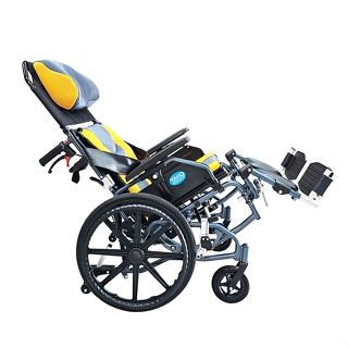 【海夫】耀宏機械式輪椅(未滅菌)YAHO 超輕量鋁合金 空中傾倒輪椅 中輪 B款輪椅-附加功能A+C (YH118-4)