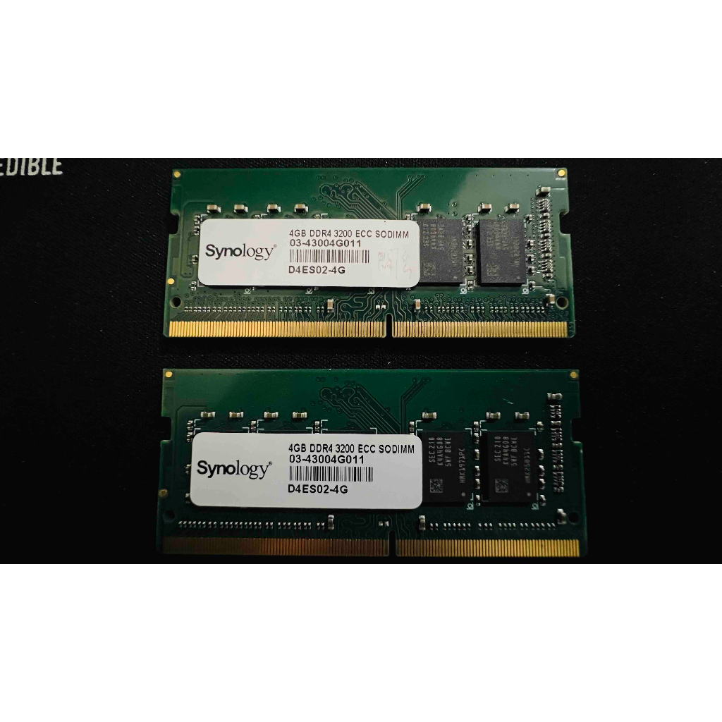 群暉 記憶體 Synology D4ES02-4G DDR4 3200 ECC SODIMM 03-43004G011