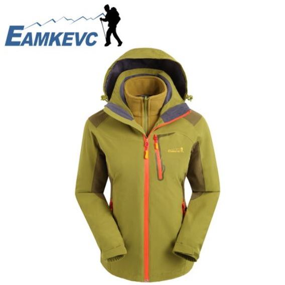 EAMKEVC 女款 兩件式防水保暖外套 果綠 8102FG 防風防水 滑雪服 機能外套 保暖外套 縱走【陽昇戶外用品】