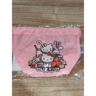 全新 三麗鷗 Hello Kitty 尼龍束口收納袋 束口包 可愛島款 約14x16cm