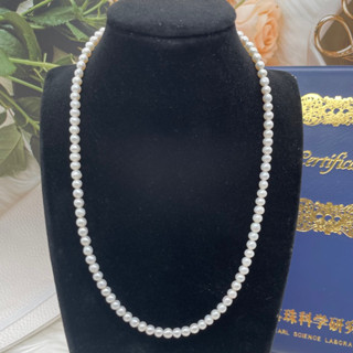 🎀小小飾品🎀附證書（真科研證書）天然海水珍珠項鍊Akoya彩凜珠baby珍珠項鍊珠光亮送禮珍藏
