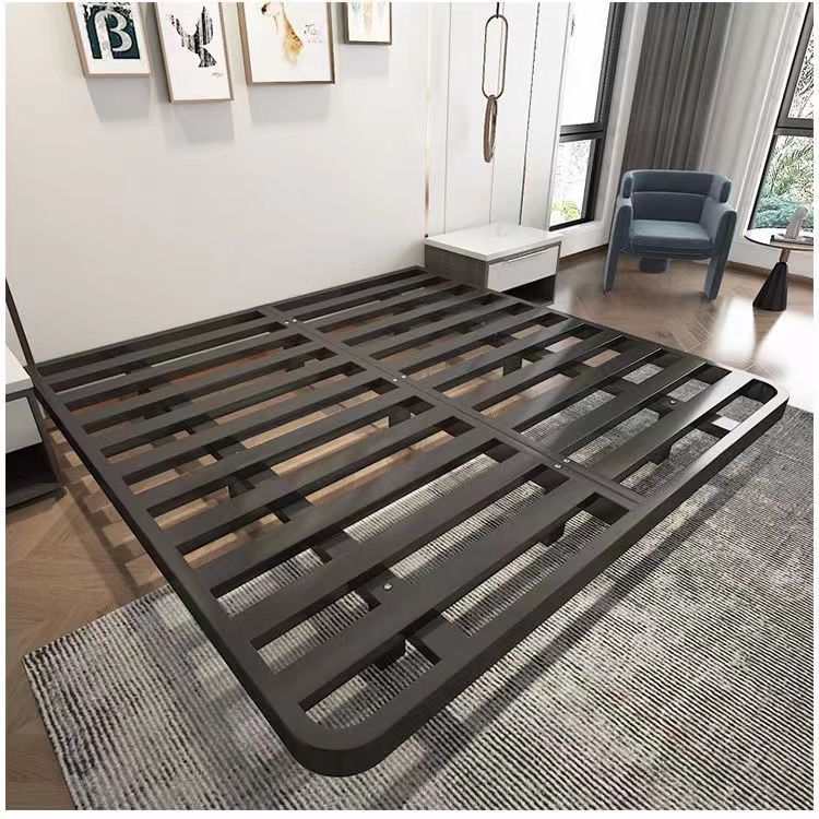 可客製化【免運】懸浮床 懸空床1.2米1.8米 雙人鐵床 簡約出租房無床頭公寓鐵架床 懸浮床架 鐵架床 雙人床架 單人床