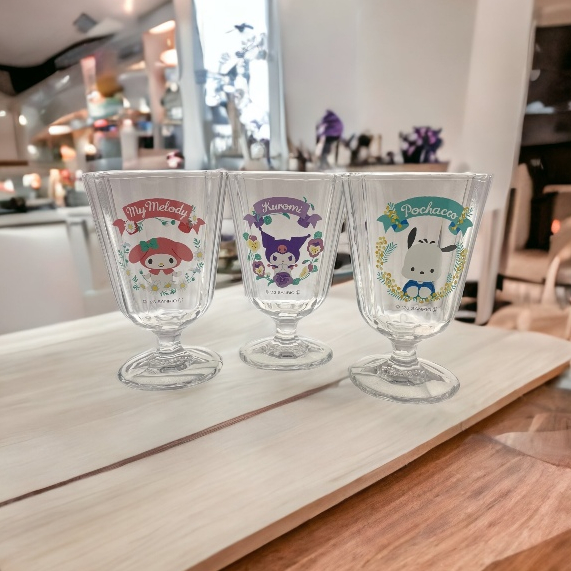 【日本製】 三麗鷗冰淇淋玻璃杯