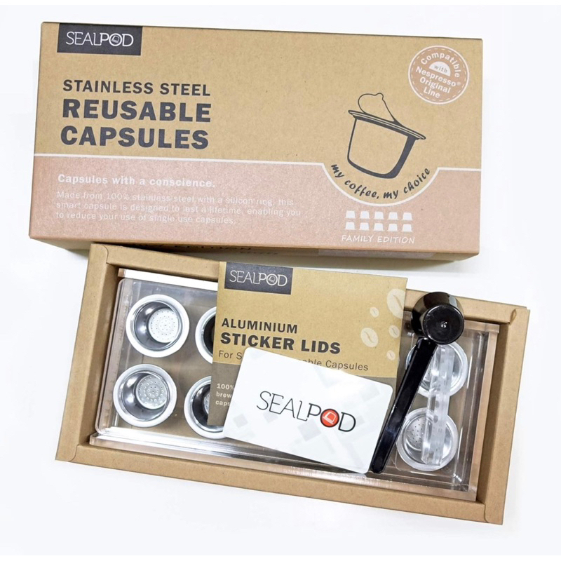 轉售SEALPOD可重複使用不鏽鋼膠囊 環保膠囊Nespresso Original