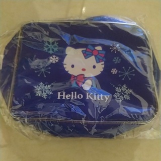 Hello Kitty 化粧包 （藍色）