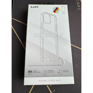 LAUT CRYSTAL-X系列鋼化玻璃手機殼 iPhone 12 Pro Max 透明色