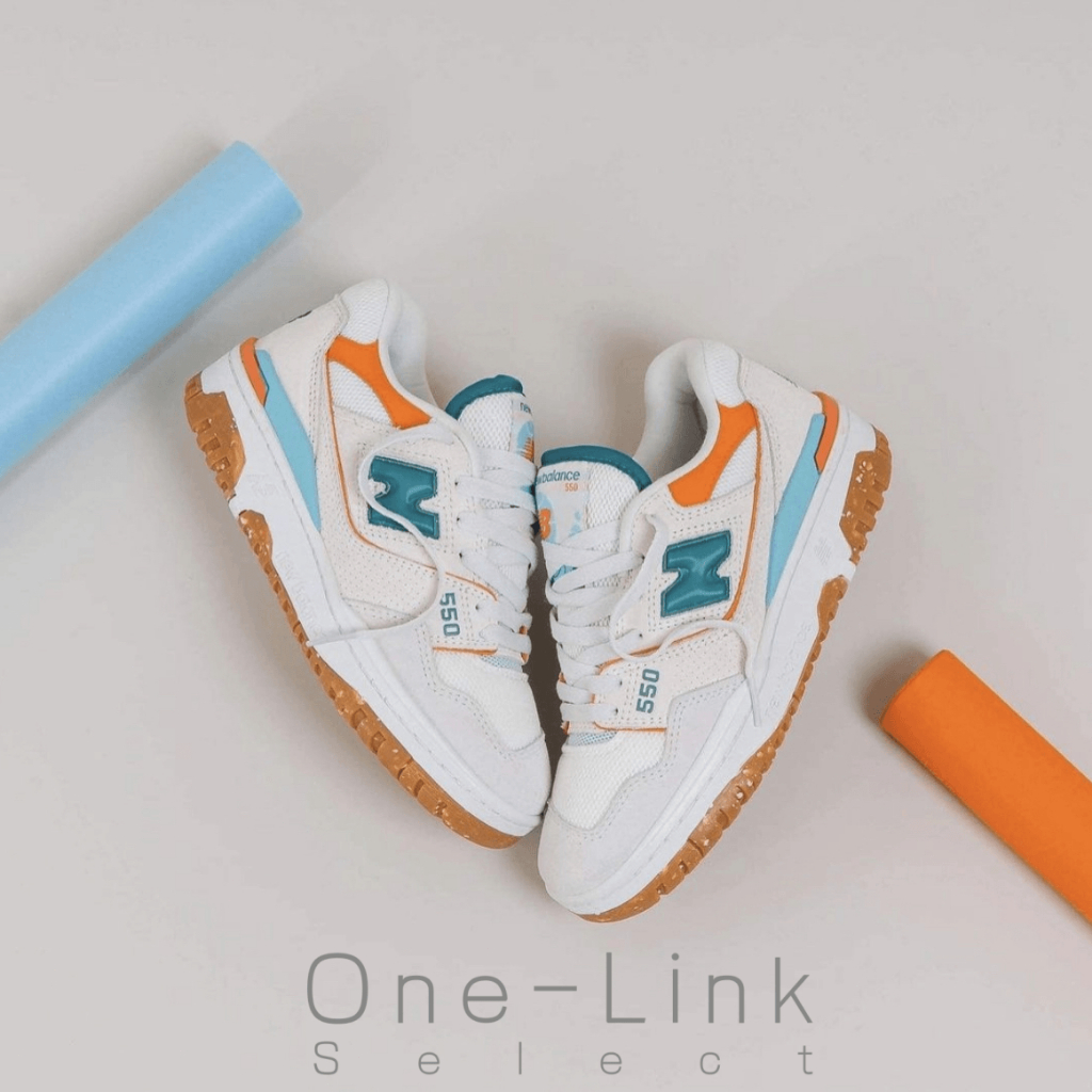 【One-link】New Balance 550 NB550 男女同款 情侶鞋 復古 灰綠橙 藍綠 粉藍