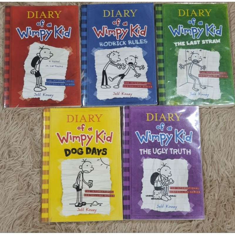 ●二手●正版原文書Diary of a Wimpy Kid 遜咖日記1-5冊