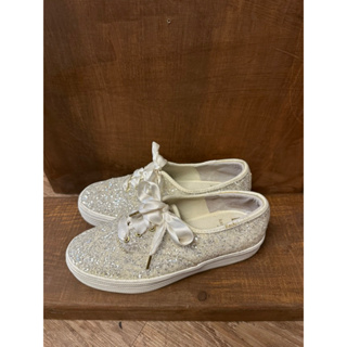 美國 Keds x Kate spade緞帶 厚底婚鞋 亮片鞋 現貨