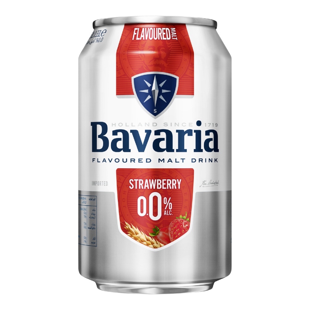 【Bavaria 巴伐亞 0.0】0.0 草莓風味甜心蘇打/草莓風味甜心蘇打/零酒精飲/全素