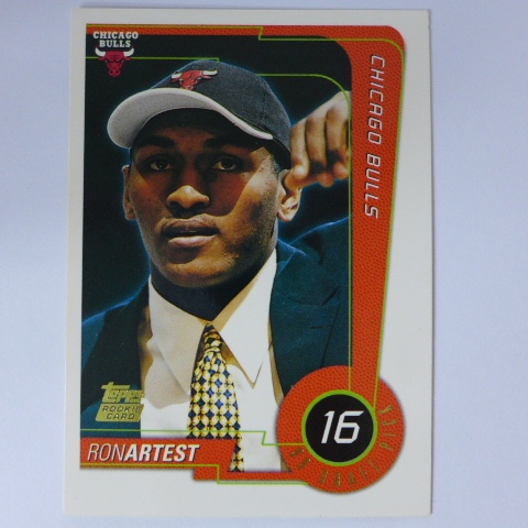 ~ Ron Artest ~RC/NBA球星/亞泰斯特 1999年TOPPS RC.NBA新人卡