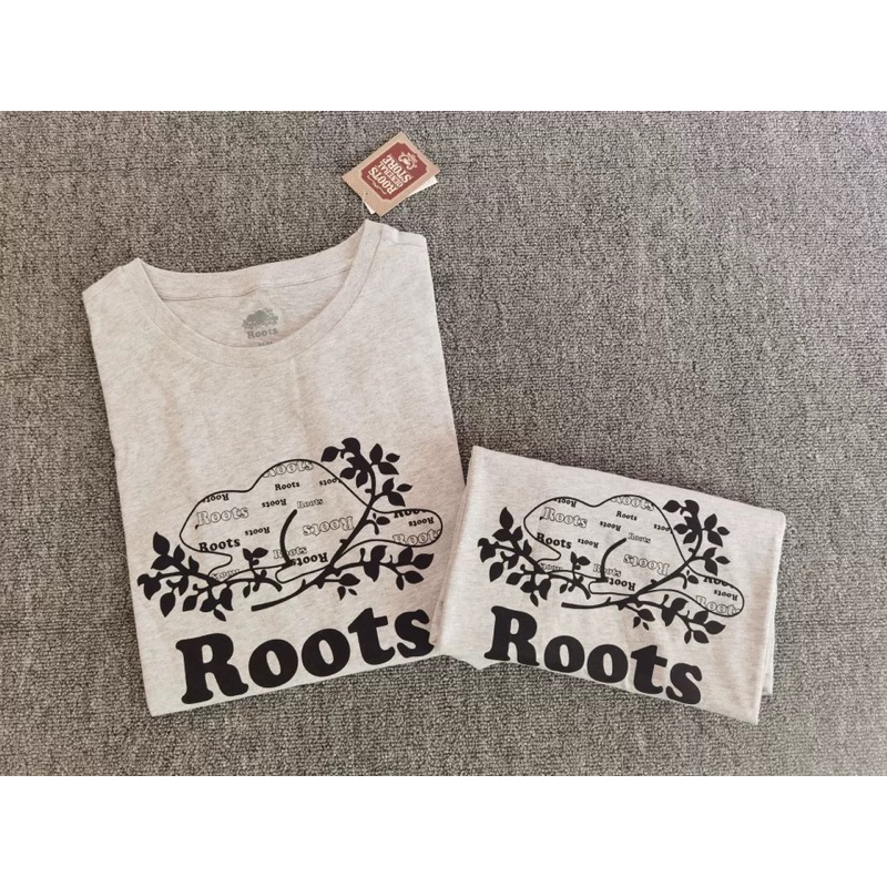 情侶款Roots 海狸及字母短袖