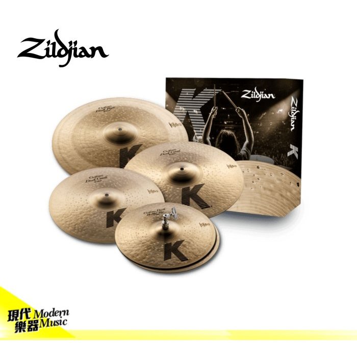 【現代樂器】六期零利率免運！Zildjian K Custom HYBRID 套鈸 爵士鼓銅鈸 K1250