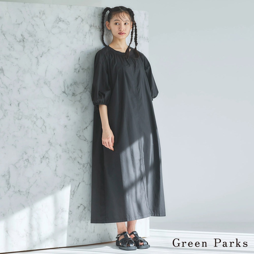 Green Parks 背特色簍空設計連身洋裝(6P32L0H0900)