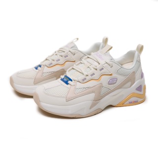 SKECHERS 休閒鞋 D'LITES 奶油紫黃 厚底 老爹鞋 女 896178NAT