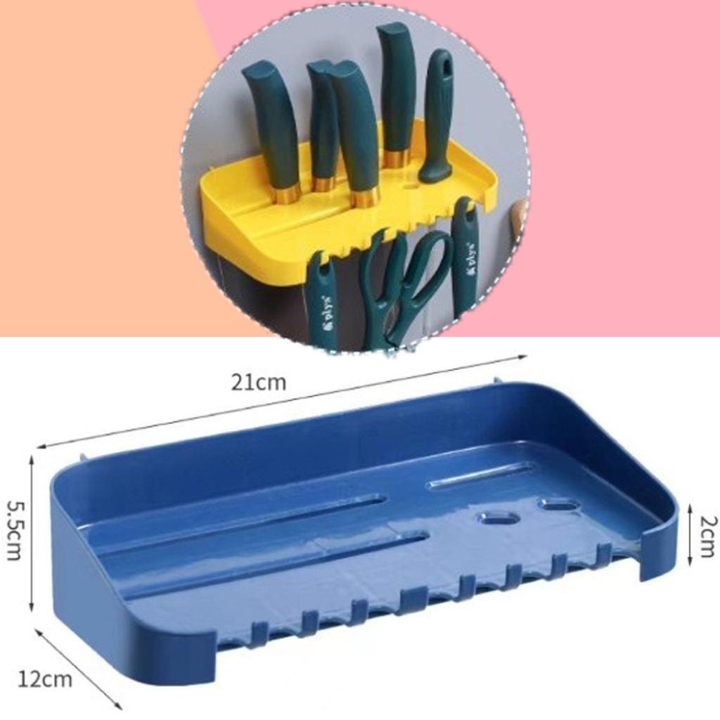 生活百貨 無痕萬用刀架 隨機出貨 牆上收納 多種用途 小巧方便 收納神器 壁掛收納 廚房 浴室 可刷卡 紙箱包裝