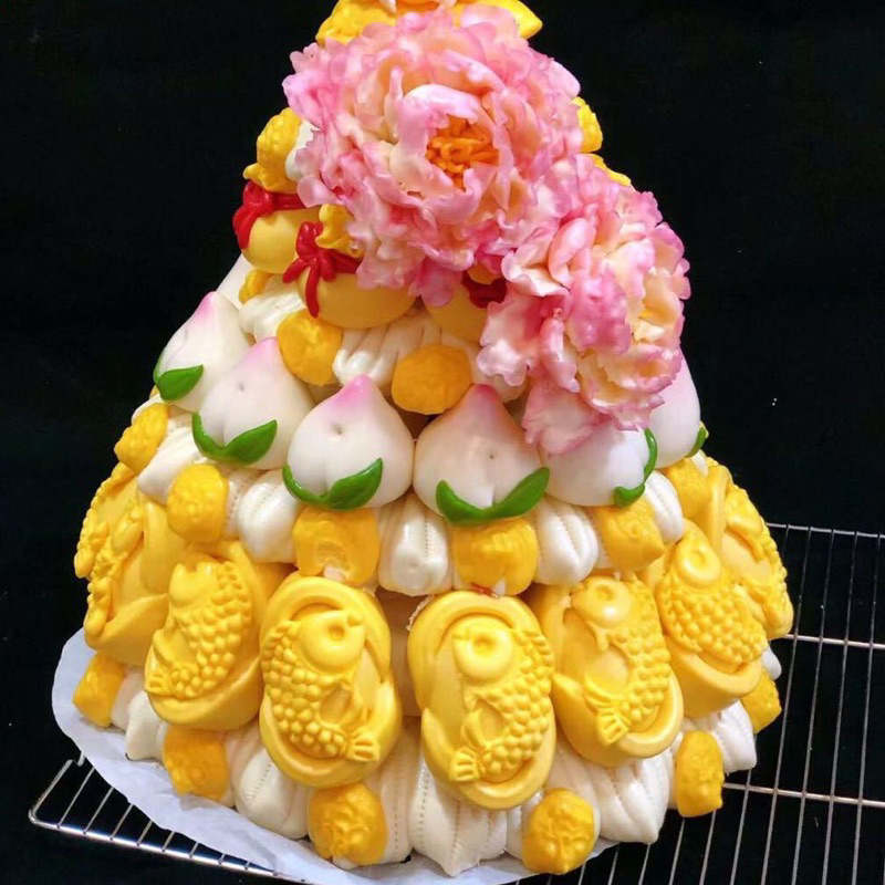 祝壽拜拜生日中式蛋糕饅頭神明壽桃塔