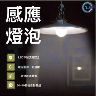 推👍🏻 微波雷達/紅外線 人體感應燈泡 7W 12W 白光暖光 智慧光控 E27規格 節能燈泡 燈泡