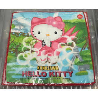 收藏絕版品～Sanrio Hello Kitty金澤兼六園限定棉質方巾