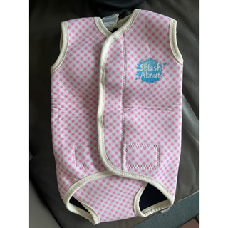 二手 Splash About 潑寶 BabyWrap 包裹式保暖泳衣 粉色