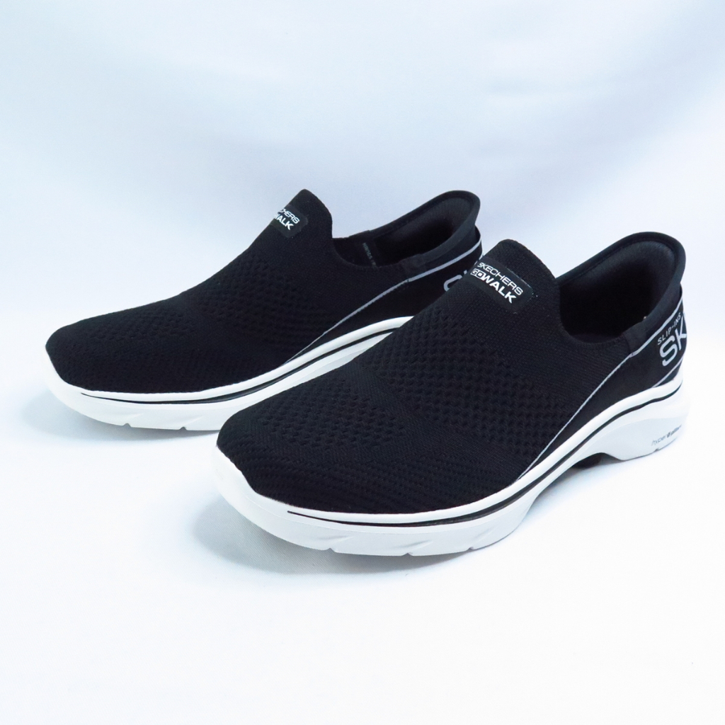 Skechers 125231BKW GO WALK 7-MIA 女健走鞋 套入式 黑x白【iSport愛運動】