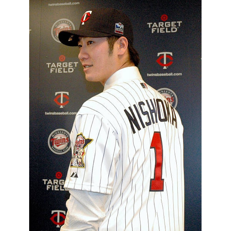 全新免運 MLB 代購 西岡剛 NISHIOKA 明尼蘇達雙城 球衣 NIKE 背號 電繡 刺繡 千葉羅德海洋 阪神虎