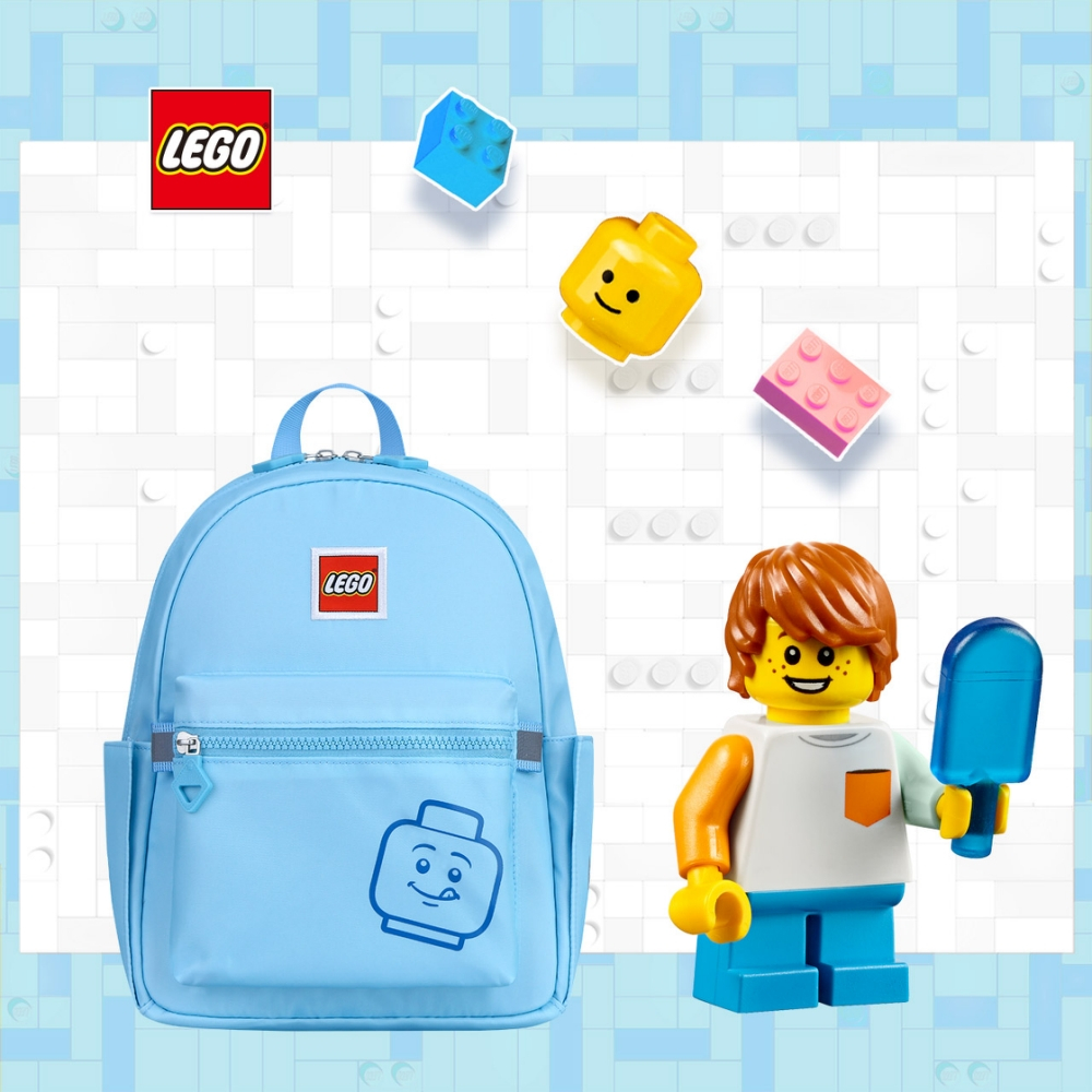 LEGO 樂高 LEGO丹麥樂高超輕量休閒背包-小 /水藍色