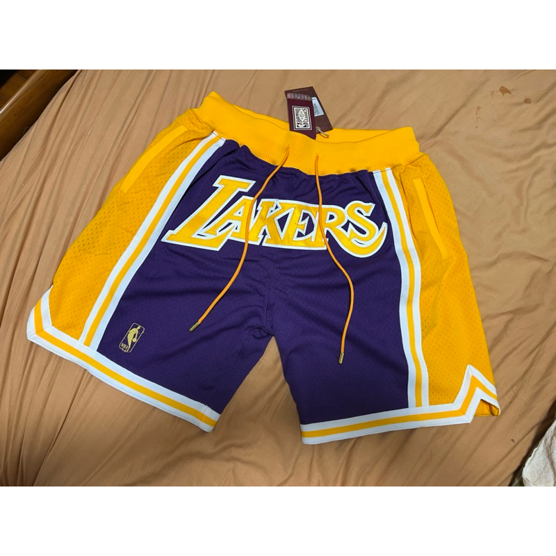 M&amp;N x JUST DON X NBA 聯名Lakers 湖人球褲
