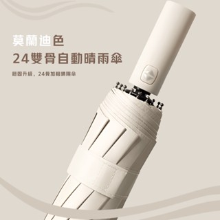 [24骨 絕不漏水] 自動傘 雨傘 24骨雙層自動傘 摺疊傘 折疊傘 遮陽傘 自動伸縮傘