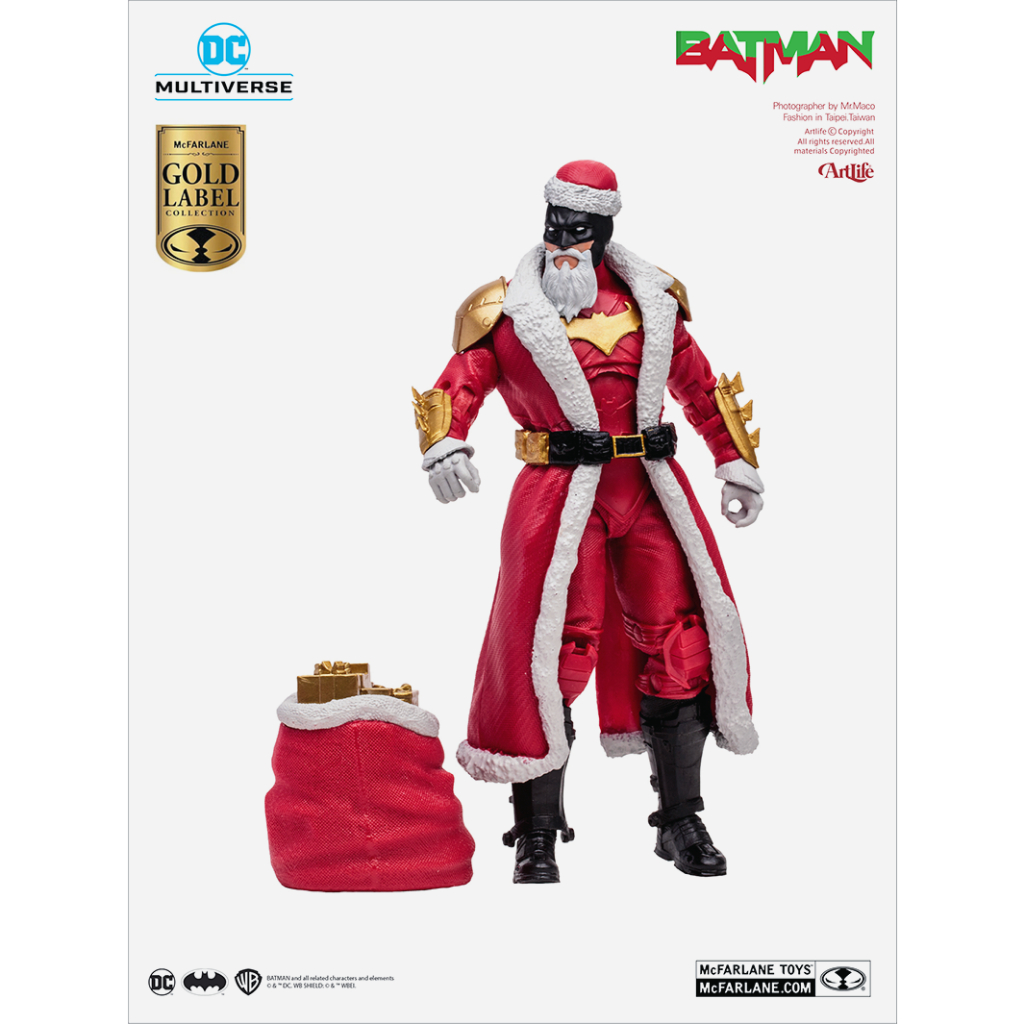 ArtLife ㊁ McFarlane DC MULTIVERSE BATMAN Santa  金標 紅 耶誕節 蝙蝠俠