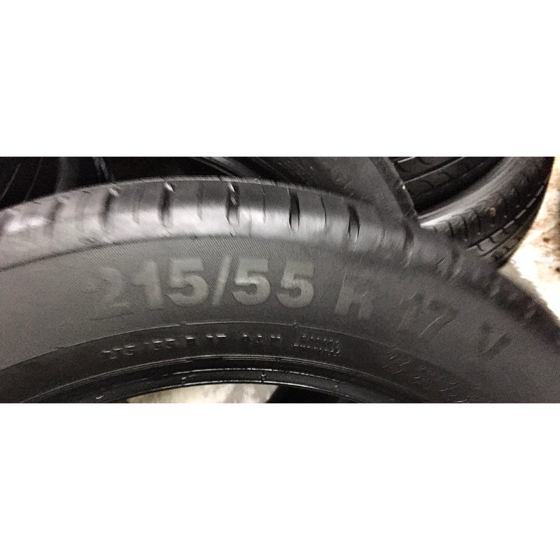 【優質輪胎】馬牌CEC5_215/55/17_兩條18年八成新(胎紋約5.6mm_215-55-17)三重區